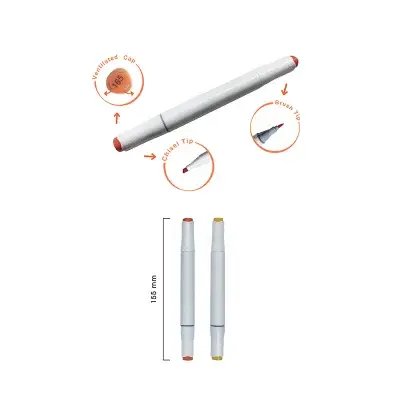 CreaFun - Fixy DUO v boxu 24 barev
