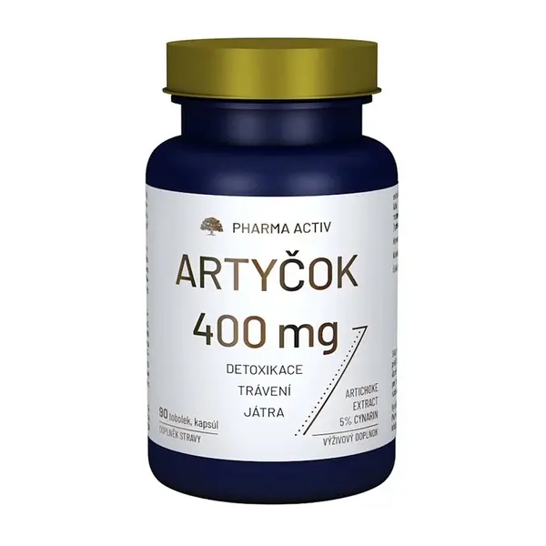 PHARMA ACTIV Artyčok 400mg 90 tobolek