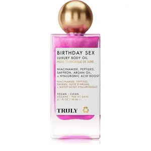 Truly Birthday Sex hydratační tělový olej s kyselinou hyaluronovou 90 ml