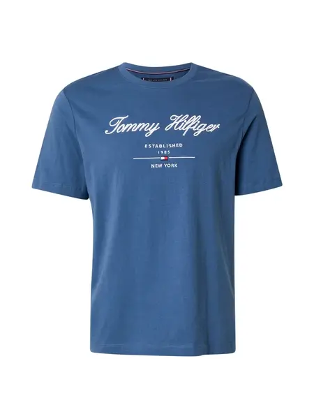 TOMMY HILFIGER Tričko  modrá / námornícka modrá / červená / biela