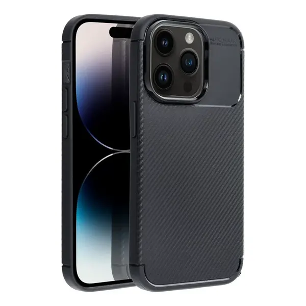 Zadní kryt Case CARBON PREMIUM pro Apple iPhone 16, černá