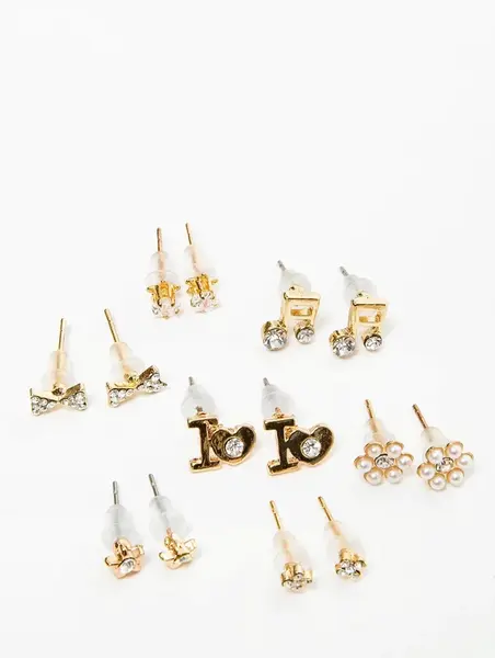 Gold earrings Yups dbi0448. R06