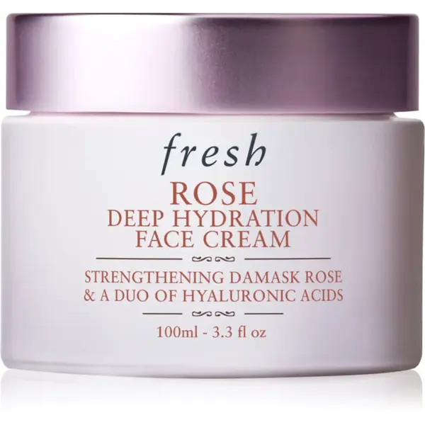 fresh Rose Deep Hydration Face Cream hydratační krém na obličej s kyselinou hyaluronovou 100 ml