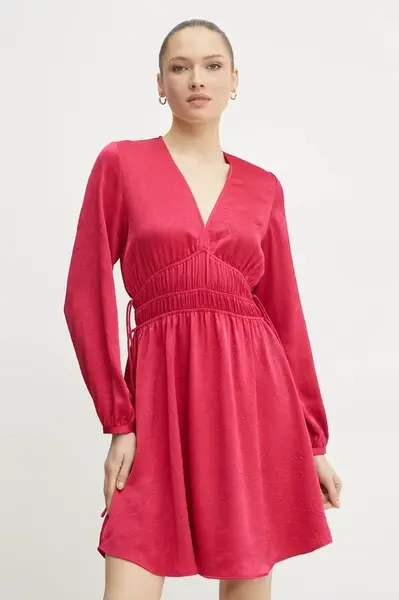 Šaty BOSS Orange růžová barva, mini, 50542146