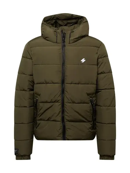 Superdry & Co Zimná bunda  olivová / biela