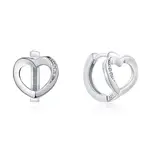 MOISS Něžné stříbrné náušnice se srdíčkem E0000166