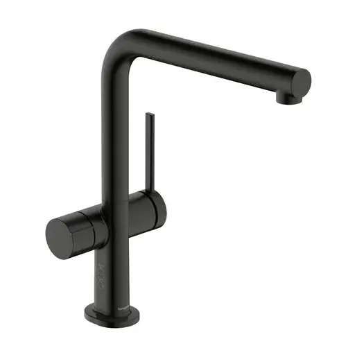 Hansgrohe Talis drezová batéria s uzatváracím ventilom kartáčovaný čierny chróm 72827340