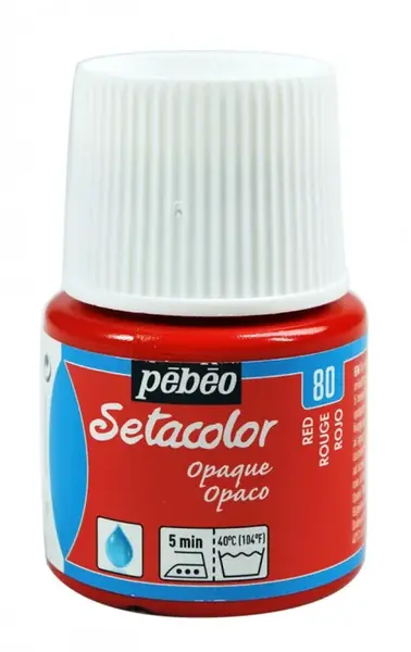 Barva na textil Setacolor 45ml – 80 červená