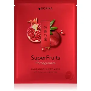 KORIKA SuperFruits Pomegranate - Hydrating Sheet Mask hydratačná plátienková maska Pomegranate 25 g