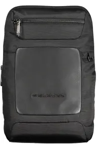 PIQUADRO MEN'S SHOULDER BAG BLACK