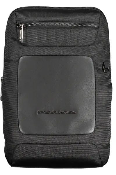 PIQUADRO MEN'S SHOULDER BAG BLACK