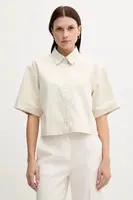 Košile s příměsí lnu Calvin Klein Jeans