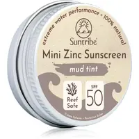 Suntribe Mini Zinc Sunscreen minerální ochranný krém na obličej a tělo SPF 50 Mud Tint 15 g