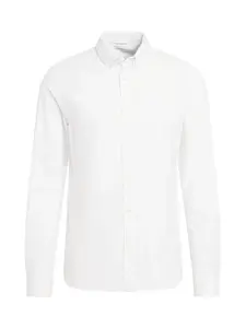 KnowledgeCotton Apparel Košeľa 'Harald'  biela
