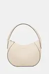 Kožená kabelka BOSS Lenah SM Hobo béžová barva, 50547946