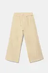 Kalhoty s lněnou směsí pro děti Guess béžová barva, J5GB08 WG5G0