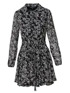 KOROSHI Šaty  čierna / biela