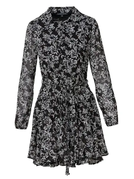 KOROSHI Šaty  čierna / biela