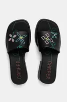 Pantofle Camper TWS dámské, černá barva, na podpatku, K201740-005