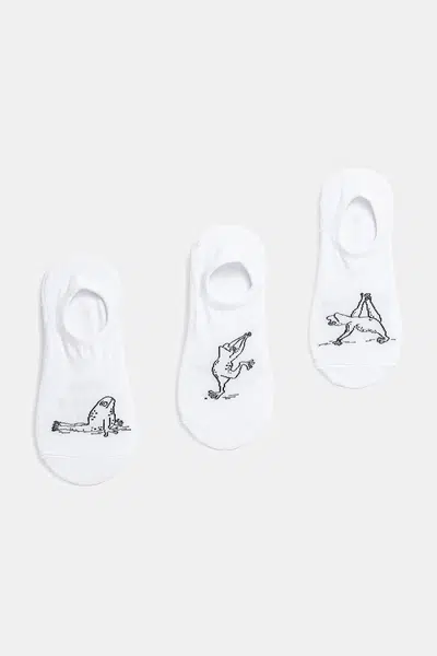 Bavlněné ponožky Medicine 3-pack dámské, bílá barva
