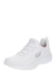 SKECHERS Nízke tenisky 'Dynamight'  strieborná / biela