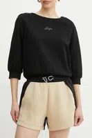 Kraťasy BOSS dámské, béžová barva, hladké, high waist, 50541331