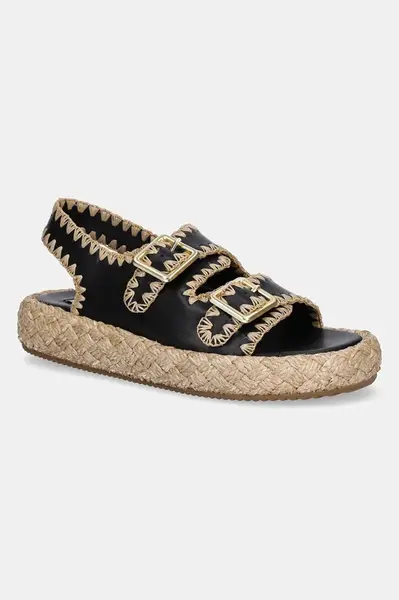 Kožené sandály Steve Madden Portofino dámské, černá barva, SM11003073