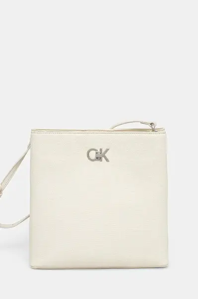 Kabelka Calvin Klein béžová barva, K60K613179