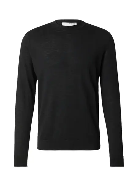 SELECTED Sveter 'SLHTOWN'  čierna