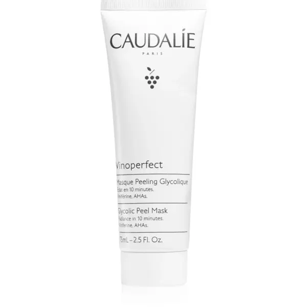 Caudalie Vinoperfect peelingová maska pro rozjasnění pleti 75 ml