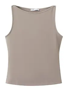 MANGO Top 'TECLA'  svetlohnedá