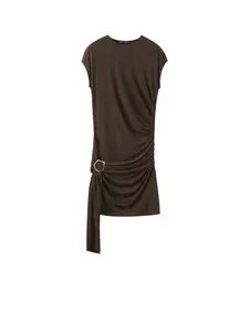 MANGO Šaty 'MILENA'  hnedá