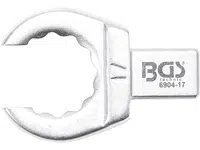 BGS Technic BGS 6904-17 Otevřený očkový klíč 16 mm, nástrčný s upínáním 9 x 12 mm