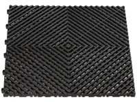 Plastová dlaždice, perforovaná, modulární, 40 x 40 x 1,8 cm, různé barvy - Procarosa Barva: černá