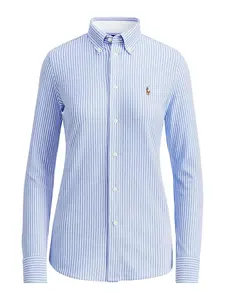 Polo Ralph Lauren Blúzka 'Heidi'  modrá / biela