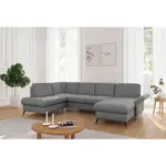 Sit & More SEDACÍ SOUPRAVA, textil, šedá