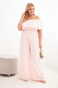 Kesi dámský plus-size overal s volány