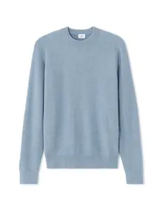 Celio modrý svetr s kulatým výstřihem