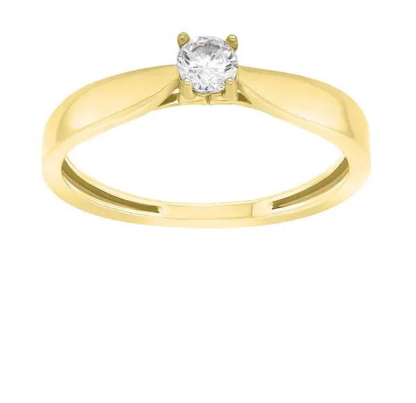 Brilio Silver Pozlacený zásnubní prsten GR114Y 52 mm