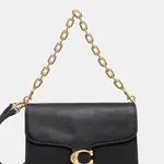 Kožená kabelka Coach TABBY černá barva, CY920