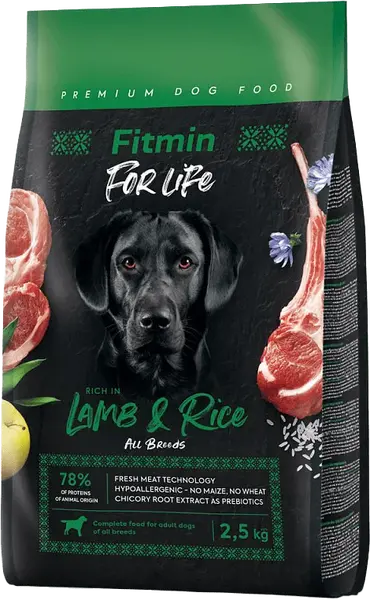 Krmivo Fitmin For Life Adult Lamb & Rice 2,5 kg