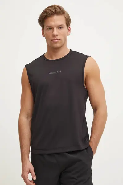 Tréninkové tričko Calvin Klein Performance černá barva, LVGMS5K165