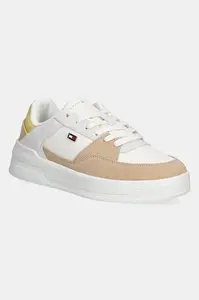 Tommy Hilfiger Kožené sneakers boty Tommy Hilfiger ESSENTIAL BASKET SNEAKER