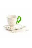 Šálek s podšálkem Seletti I Wares bílá barva