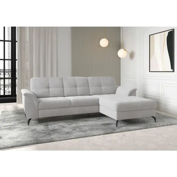 Sit & More ROHOVÁ SEDAČKA, textil, barvy stříbra