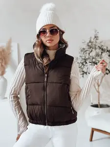 Dámska pikovaná vesta URBANELLE hnedá