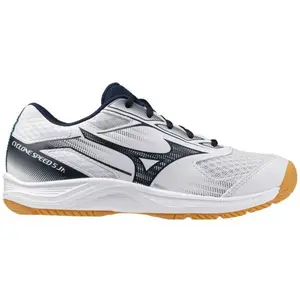 Mizuno CYCLONE SPEED 5 JR Juniorská sálová obuv, bílá, velikost 38