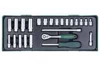 Gola sada 1/4", 4 - 13 mm, 24 kusů v kazetě - JONNESWAY S04H2125SP