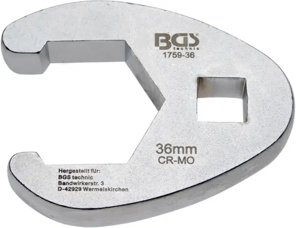 BGS technic Klíč plochý otevřený 1/2", 20 mm - BGS 1757-20 Velikost: 36 mm