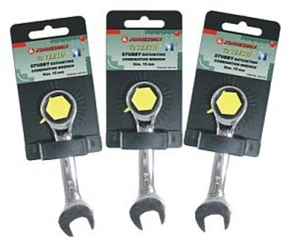 Klíč očkoplochý s ráčnou, krátký, 10 mm - JONNESWAY W51110 Velikost: 18 mm